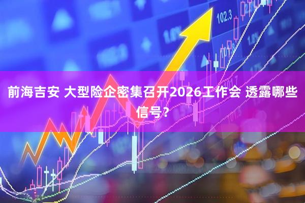 前海吉安 大型险企密集召开2026工作会 透露哪些信号？